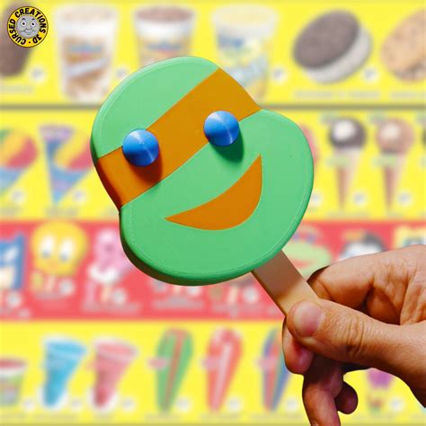 🥷 TMNT Popsicle 3D Print Files with Stand | 4 Ninja Turtles Ice Cream ...