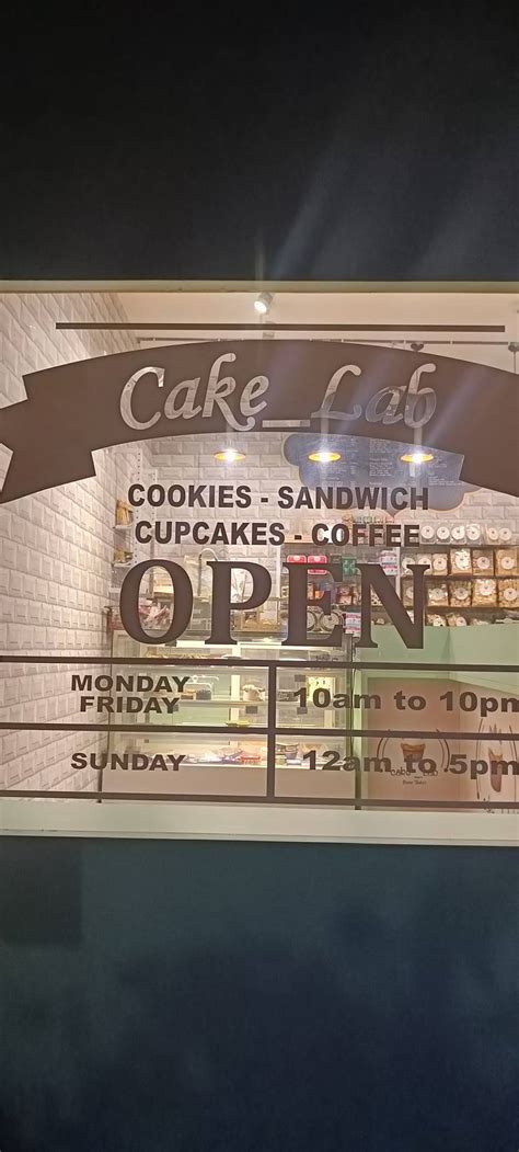Menu at Cake Lab, Ahmedabad
