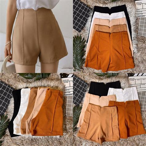 Trendy high waist trouser shorts for women | Shopee Philippines
