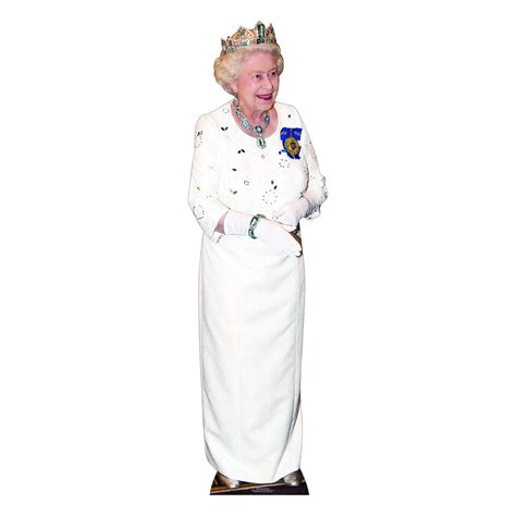 Buy Star Cutouts, Queen Elizabeth Wearing Crown, Cardboard Cutout ...