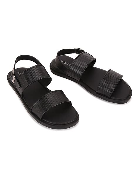 Buy Leather Textured Belt Sandals at Marks & Spencer