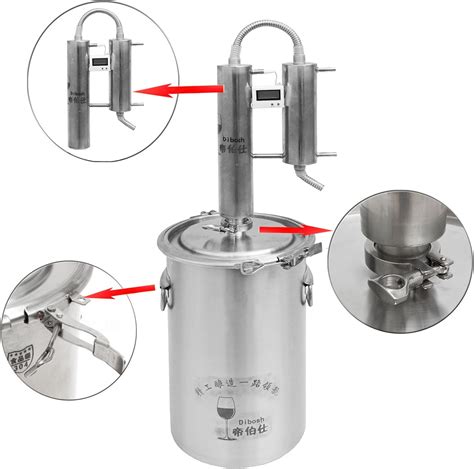Buy 12L/20L/35L Home Moonshine Still Distiller Stainless Steel Cooler ...