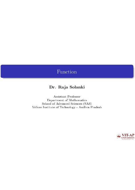 Maths-1: Domain and Range of Functions Explained - Studocu