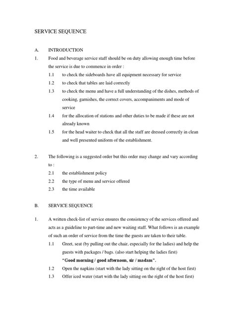 Image result for Service Menu Chart