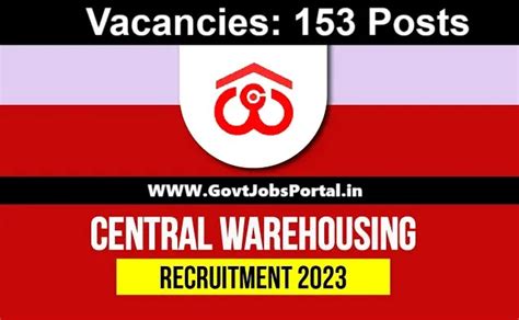 Central Warehousing Corporation Recruitment 2023: Apply for 153 ...