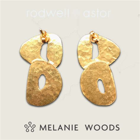 MELANIE WOODS - Maschera Stud Earrings - Gold – Rodwell and Astor