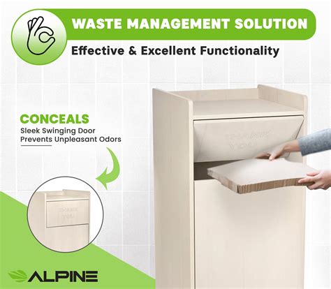 Snapklik.com : Alpine Restaurant Trash Can Cabinet - Commercial Trash ...