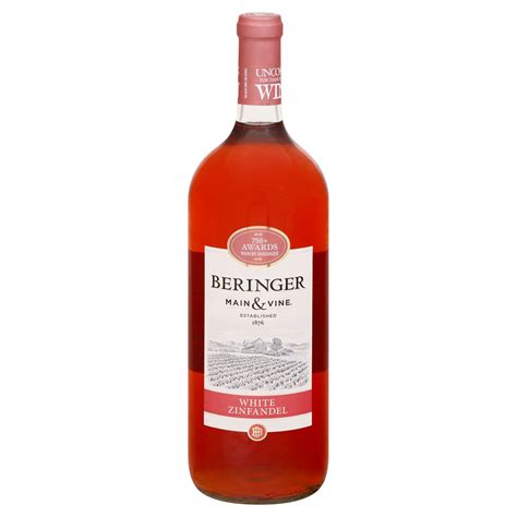 Beringer Main & Vine White Zinfandel Pink Wine - 1.5 Liter, American
