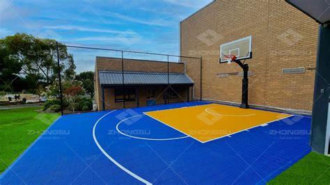 Intelligent PP Portable Basketball Court Tiles - FIBA Approved