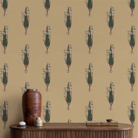 Wallpaper for Walls - Cypress Serenity - Botanical Mural Design ...