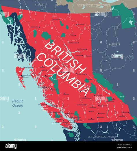 Map Of Bc Canada With Cities