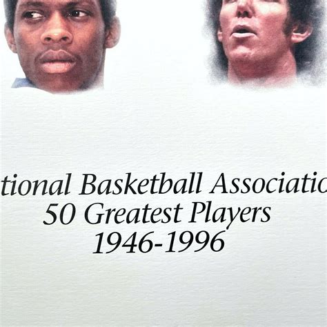 Original NBA 50 Greatest Players NBA Licensed Lithograph ...