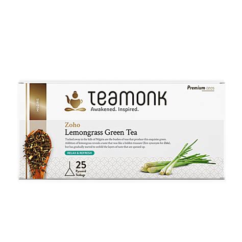 Buy Teamonk Nilgiris Green Tea - Zoho Lemongrass, Helps Feel Relaxed ...