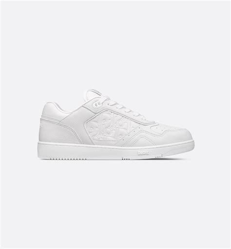 B27 Uptown Low-Top Sneaker White Grained Calfskin and White Dior ...