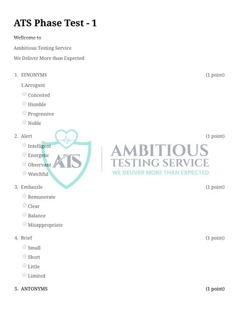Image result for ATS Phase Test
