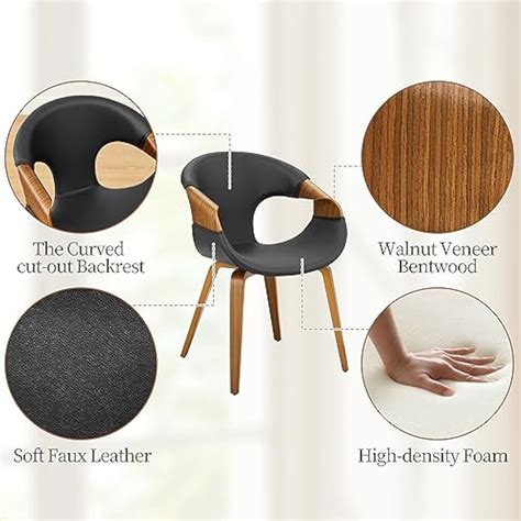 ArtLeon Art Leon Desk Chair No Wheels - Mid Century Modern India | Ubuy