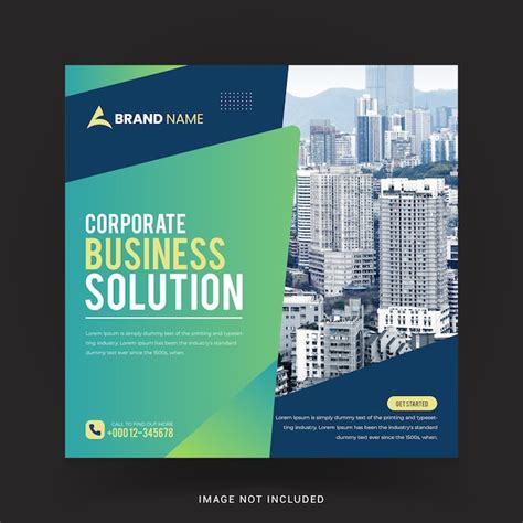 Corporate business social media post template design | Premium Vector