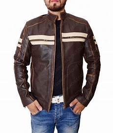 Cafe Racing Jacket by Mens Brown Retro Caf 233 Racer Leather Jacket Cafe Racing Jacket
