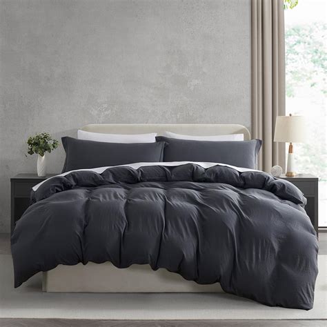 Amazon.com: Bedsure Duvet Cover King Size with Fitted Sheet - 4 Pieces ...