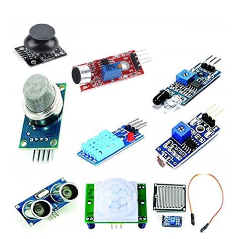 REES52 Mini Sensor Kit with 9 Sensors: PIR, Ultrasonic, IR, LDR, Rain ...
