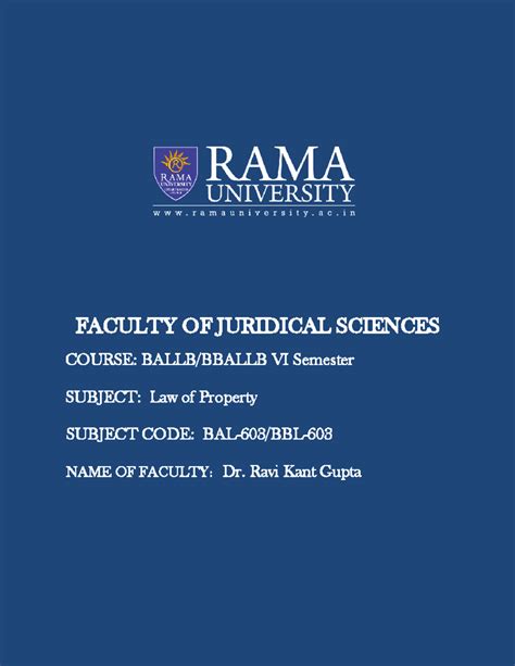 Rights and Liabilities of Lessor and Lessee - Law of Property VI Sem ...