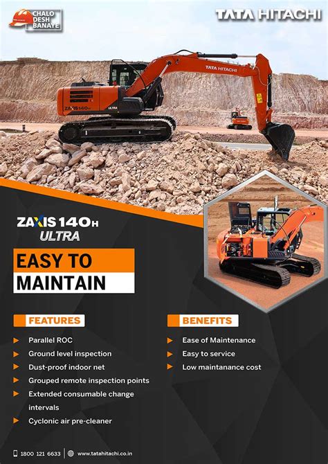 ZAXIS 140H - Price & Specifications: Construction Excavator | Tata Hitachi