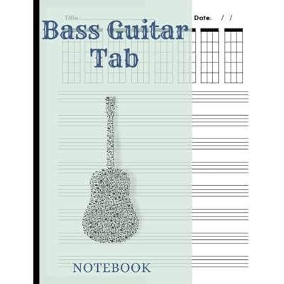 Bass Guitar Blank Tab Notebook: Blank 4-String Bass | Ubuy India