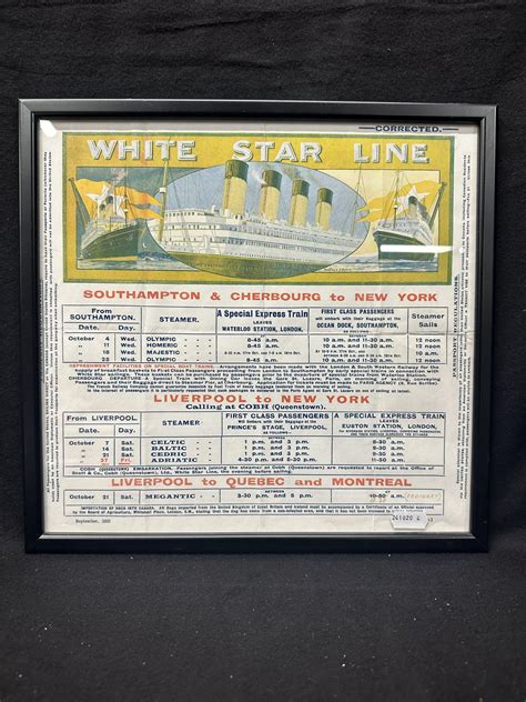 At Auction: WHITE STAR LINE: