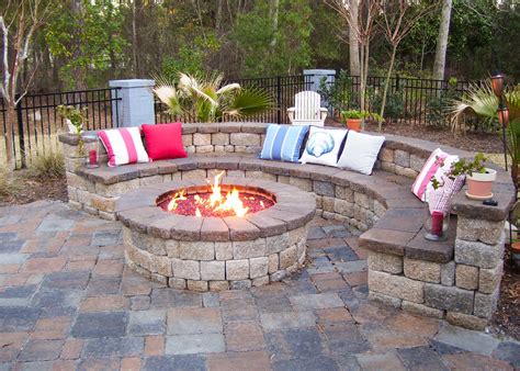 Outdoor Fire Pit Installation Nashville | Music City Mason Brick ...