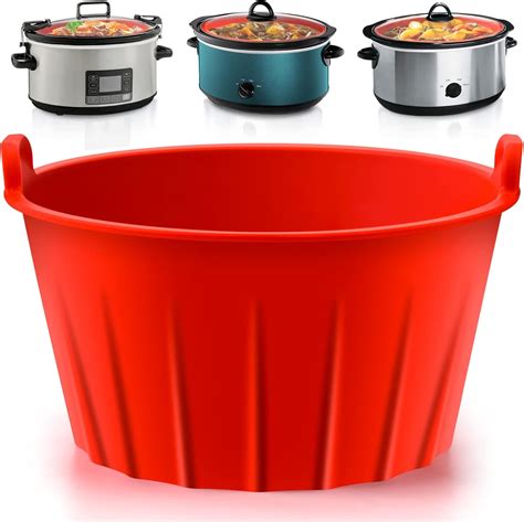 Amazon.com: Silicone Slow Cooker Liners, Reusable Slow Cooker Liner ...