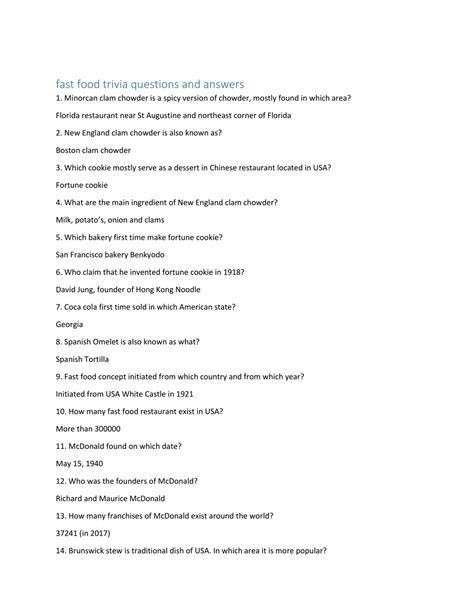 PPT - 100 Best food trivia questions with answers PowerPoint ...