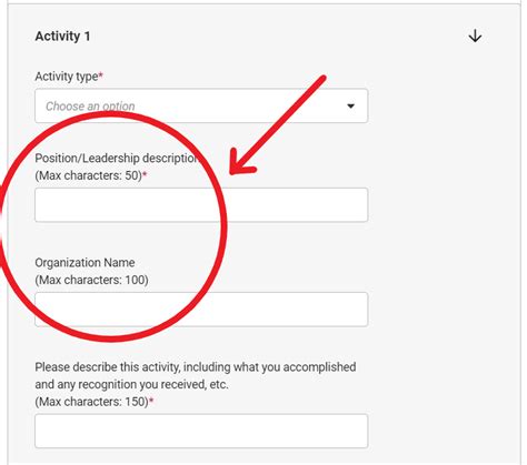 Image result for Sample Common App Activities Section Example