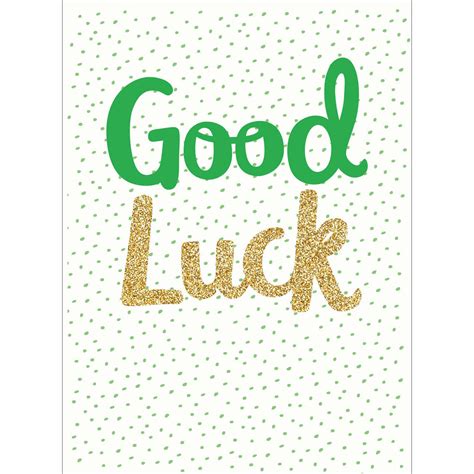Printable Good Luck Card