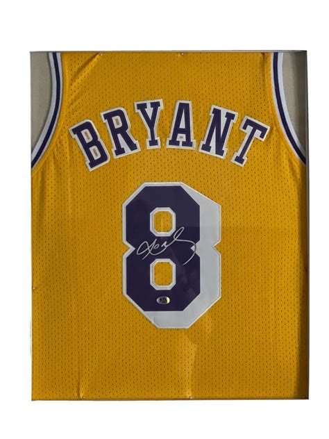 FRAMED KOBE BRYANT #8 AUTOGRAPHED JERSEY WITH COA | eBay