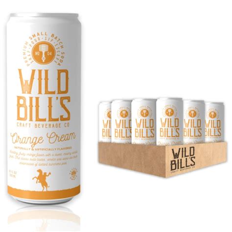 Wild Bill's Soda de naranja y crema clásica artesanal, refrescos de ...