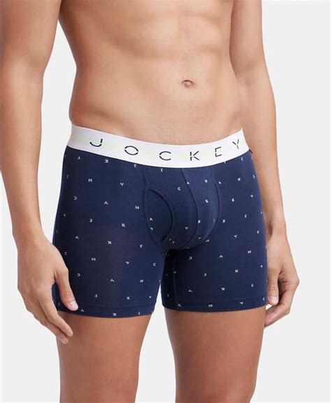 Buy Super Combed Cotton Elastane Printed Boxer Brief with Ultrasoft ...
