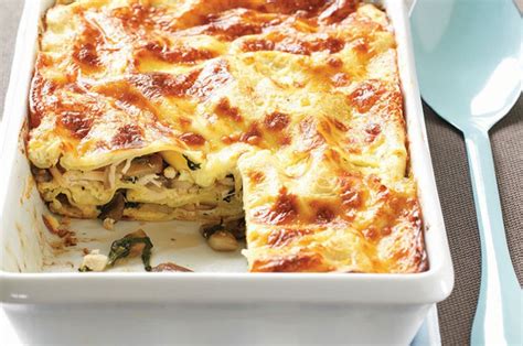 Australian Mushrooms   Mushroom, Chicken & Spinach Lasagne