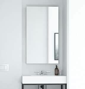 Buy Aura Mirrors Rectangular Bathroom Mirror, Frameless Design, Wall ...