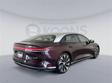 2022 Lucid Air Grand Touring 145 Miles Burgundy - Used Lucid Air for sale in Vienna, Virginia ...