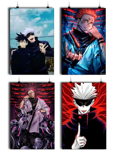 Times Comic Satoru Gojo Poster | Jujutsu Kaisen Gojo Satoru Poster ...