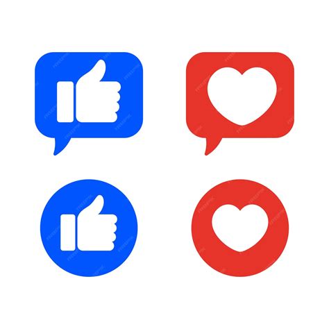 Me encanta y me gusta el diseño de vectores de iconos de redes sociales ...