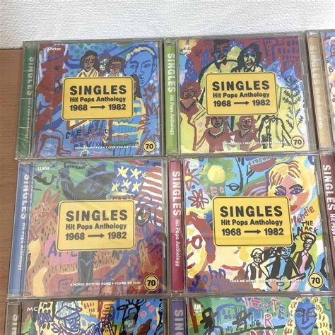 4枚入り CD12枚セット SINGLES Hit Pops Anthology 1968-1982 全12枚 洋楽 シングル ヒット ...