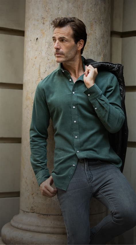 Green Dress Shirt With Blue Jeans
