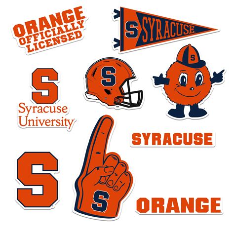 Amazon.com: Syracuse University 9ct Vinyl Large Deluxe Stickers Variety ...
