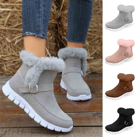 Miluxas 2025 Clearance! Womens Winter Boots Warm: Womens Waterproof ...