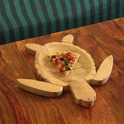 RangRoots 'Bat-Shaped' Wooden Serving Platter in Acacia Wood (18 Inch ...