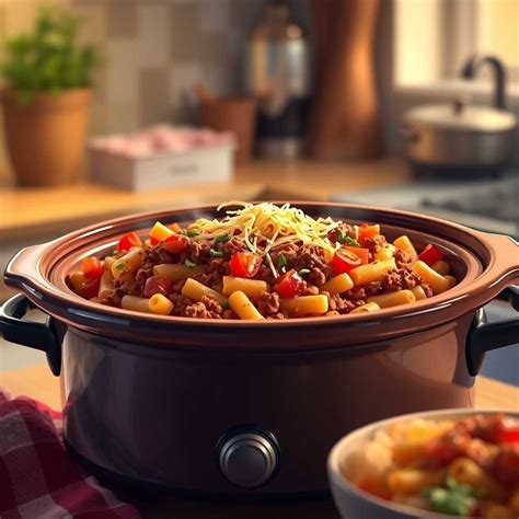 Easy Slow Cooker Taco Pasta Recipe - Pin Your Pin