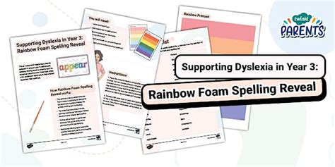 Supporting Dyslexia in Year 3: Rainbow Foam Spelling Reveal