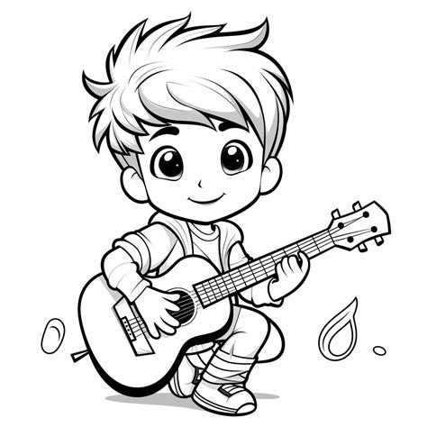 Musician as a coloring template download free coloring pages and ...