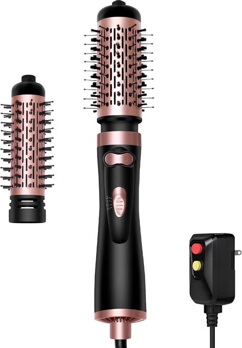 Amazon.com : 3-in-1 Rotating Hair Dryer Brush, Round Hot Air Spin Brush ...